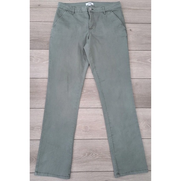 Garage Straight Leg‎ Pants Chinos Women Size 9 Army Green - Picture 1 of 5